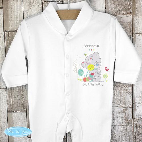 Personalised Tiny Tatty Teddy Cuddle Bug Baby Grow 0-3 mths Extra Image 2